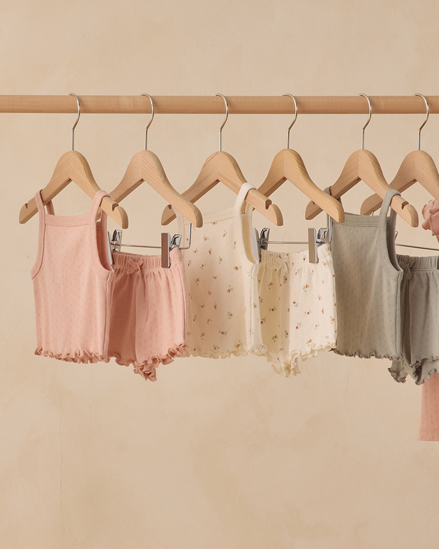 Pointelle Tank + Shortie Set || Petit Fleur