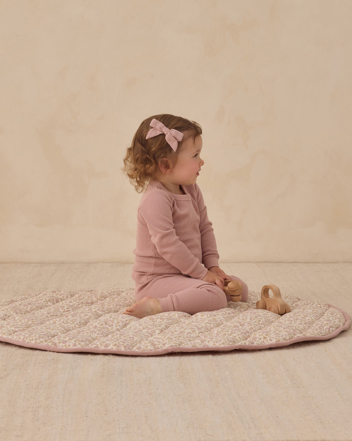 Bow W. Clip, Set Of 3 || Natural, Mauve, Sage