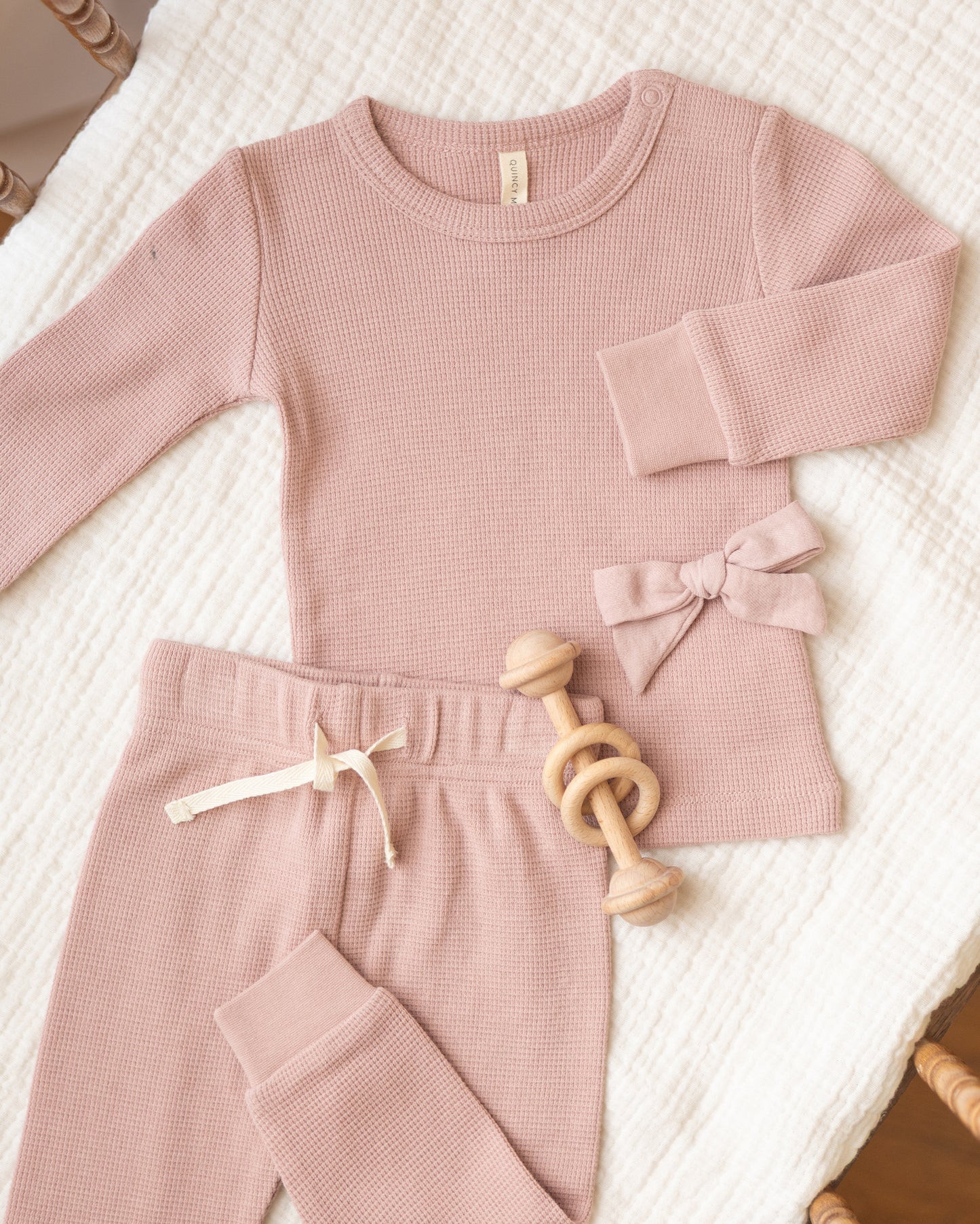 Bow W. Clip, Set Of 3 || Natural, Mauve, Sage