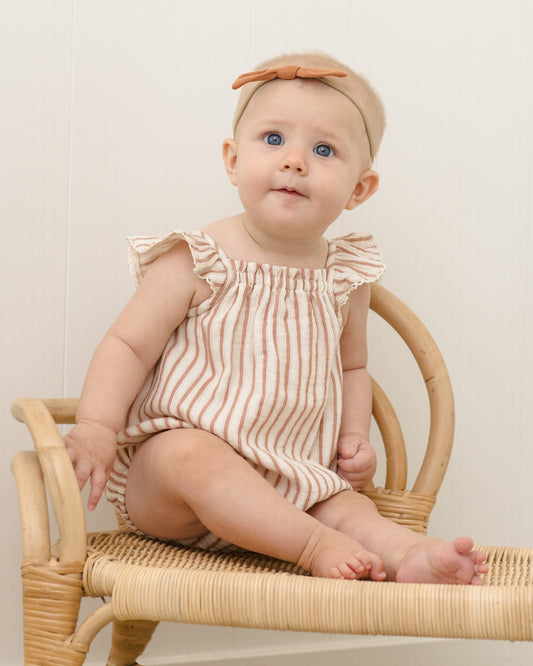 Bonnie Romper || Vintage Stripe