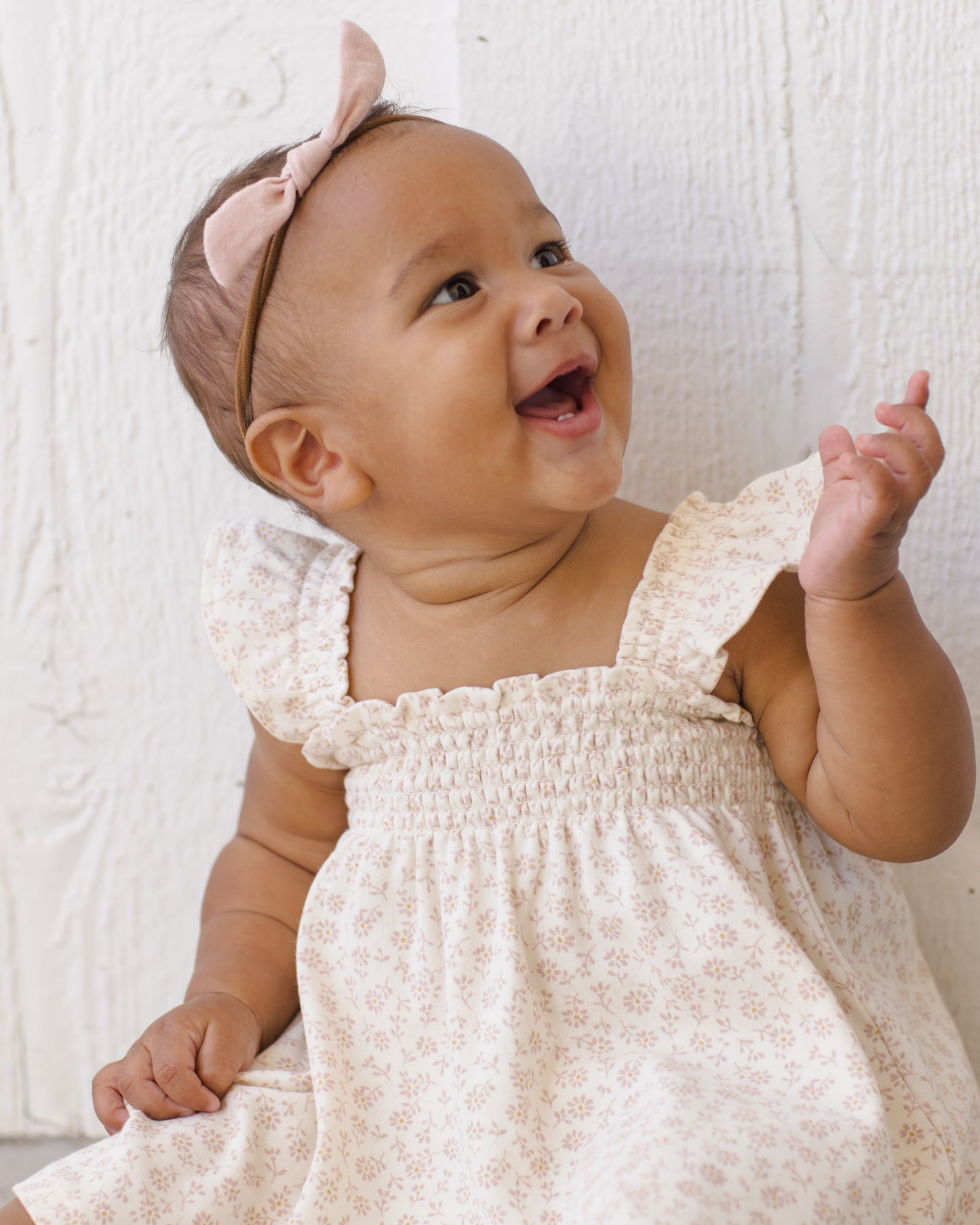 Smocked Jersey Dress || Ditsy