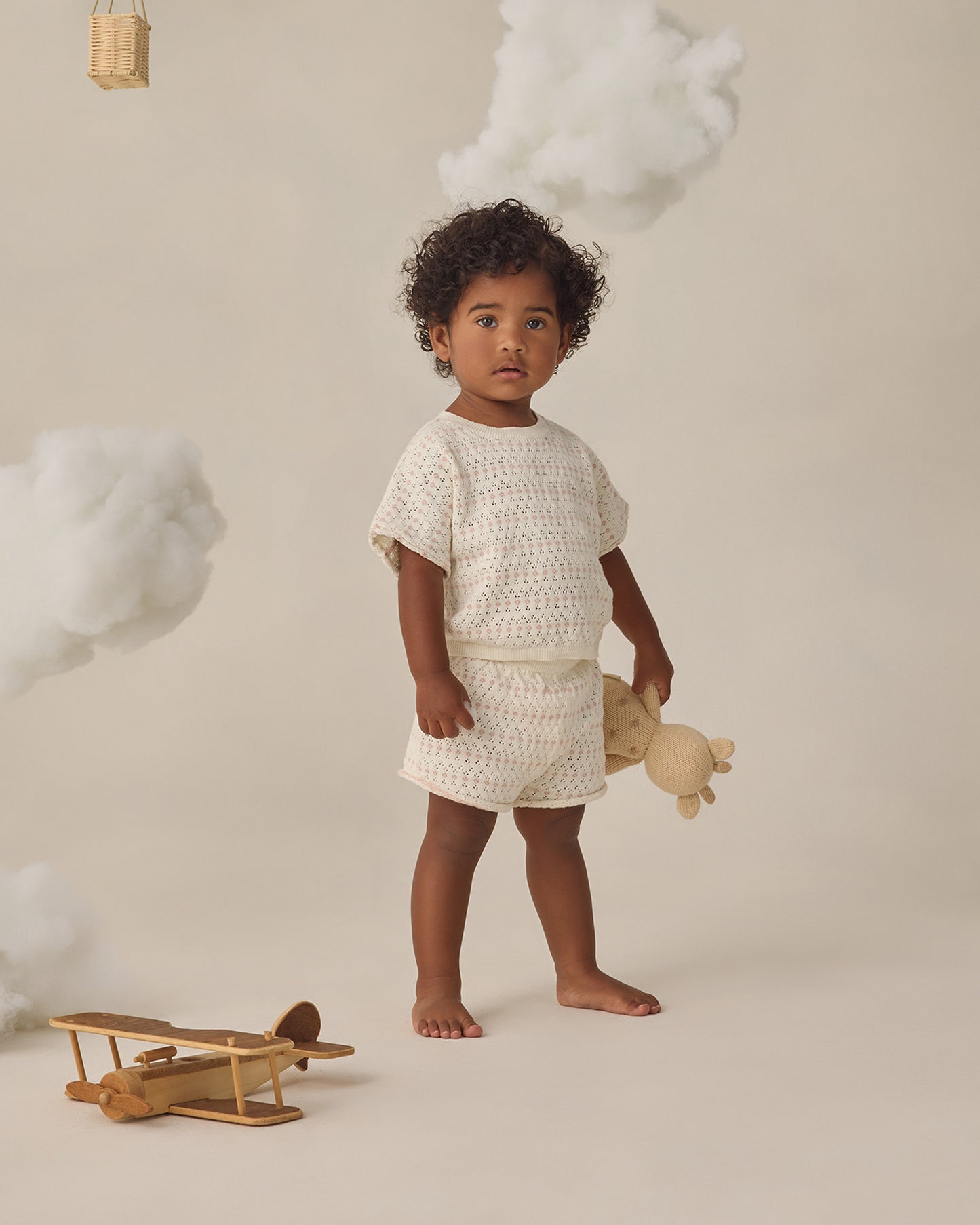 Relaxed Summer Knit Set || Ivory