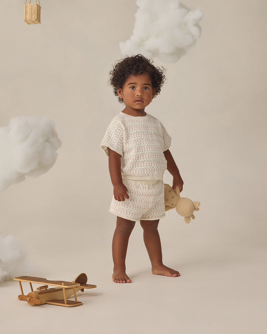 Relaxed Summer Knit Set || Ivory