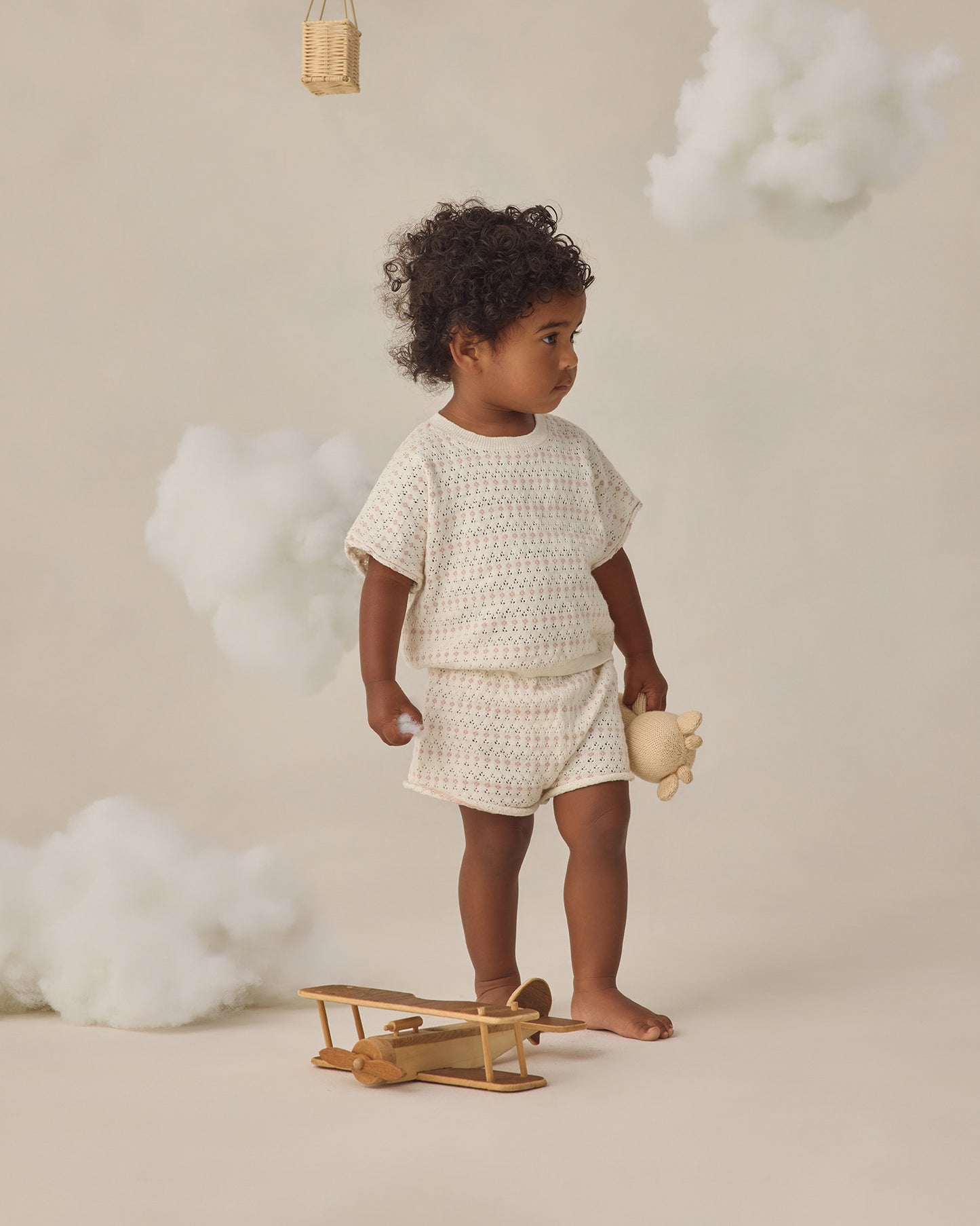 Relaxed Summer Knit Set || Ivory