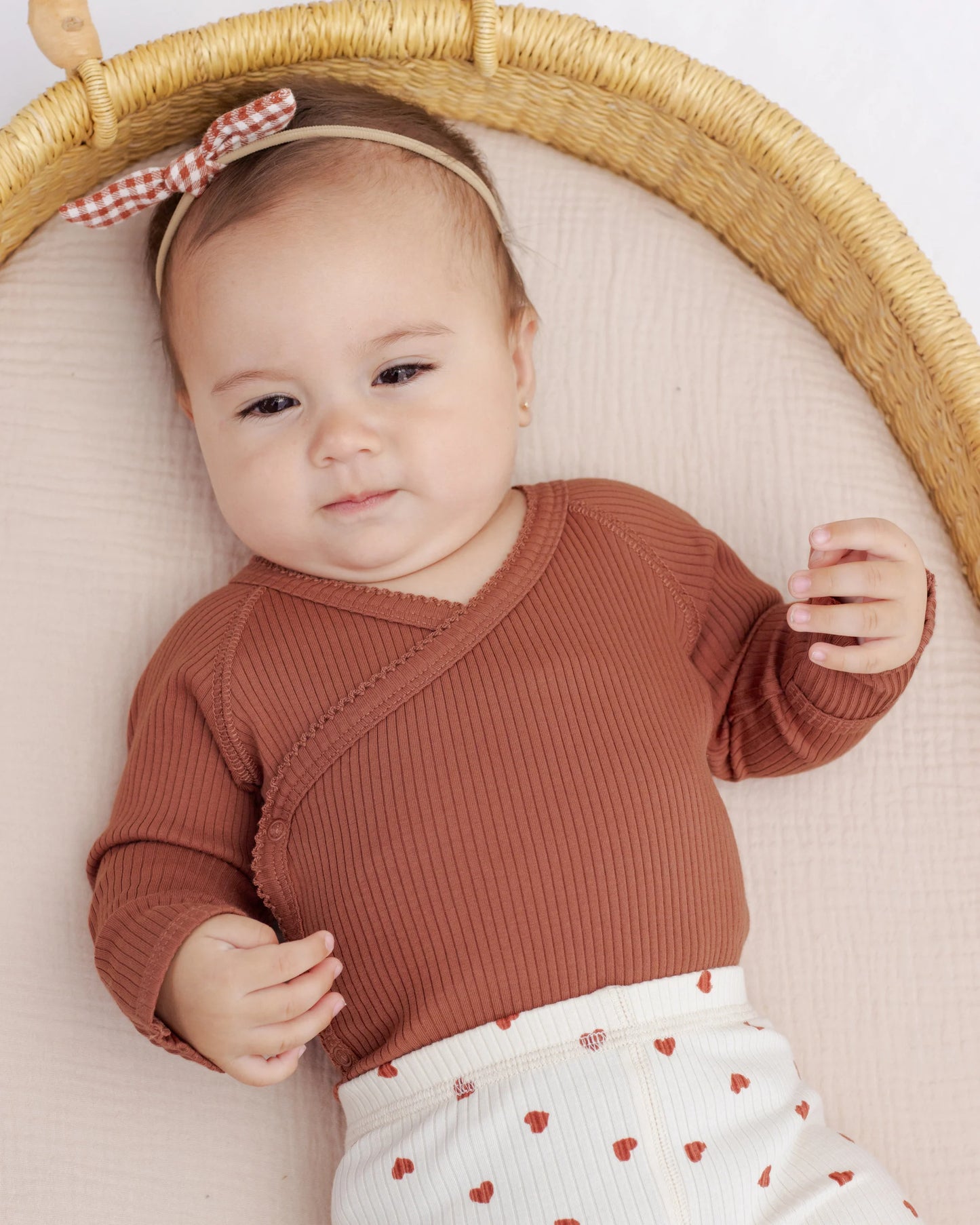 Side Snap Bodysuit || Red