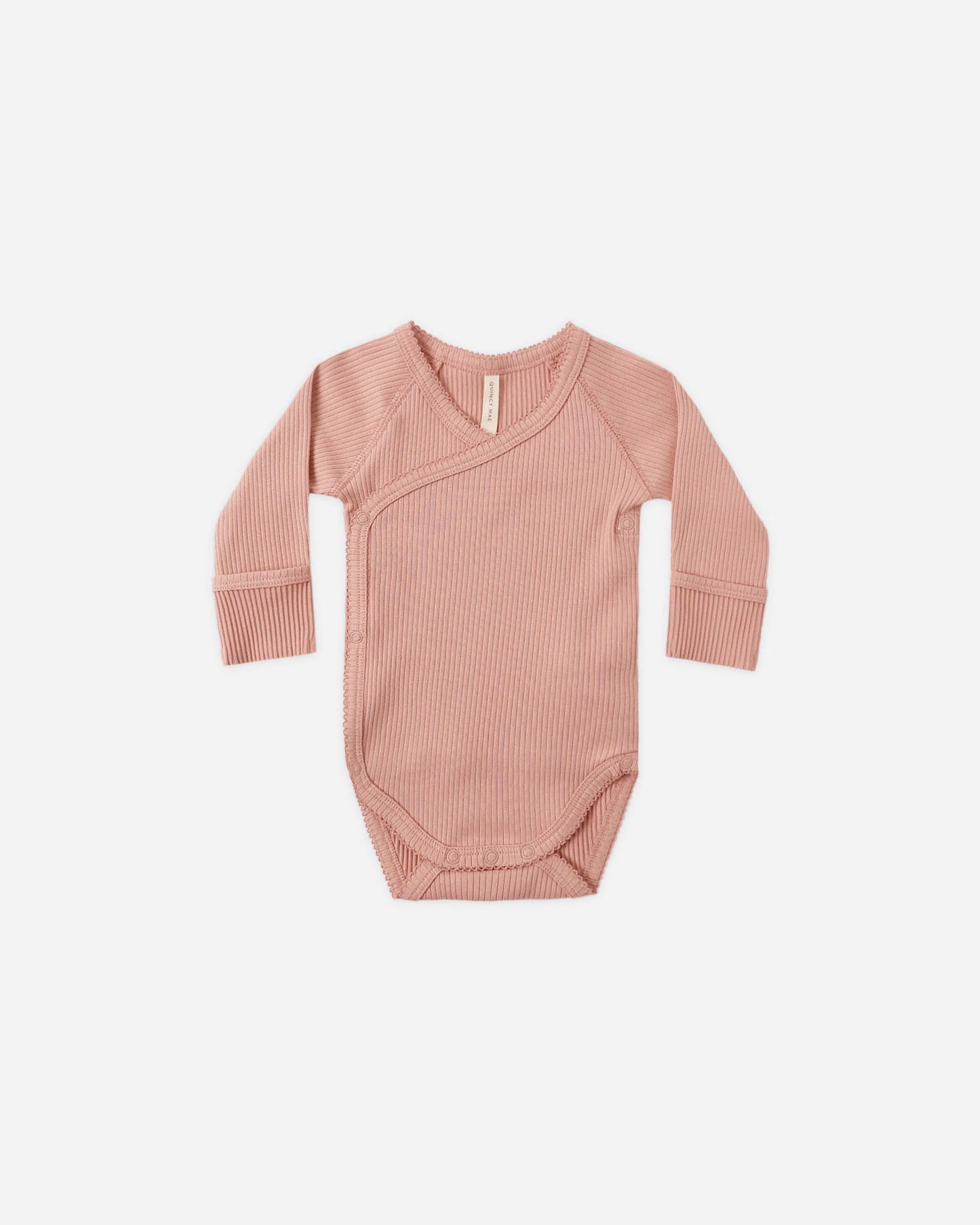 Side Snap Bodysuit || Pink