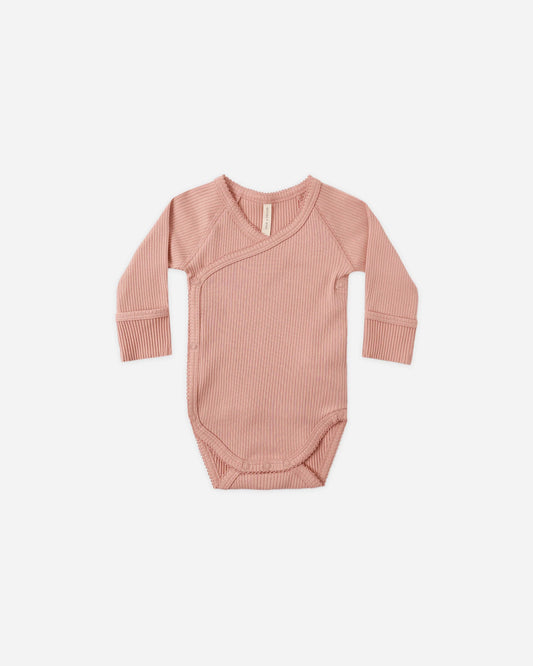 Side Snap Bodysuit || Pink