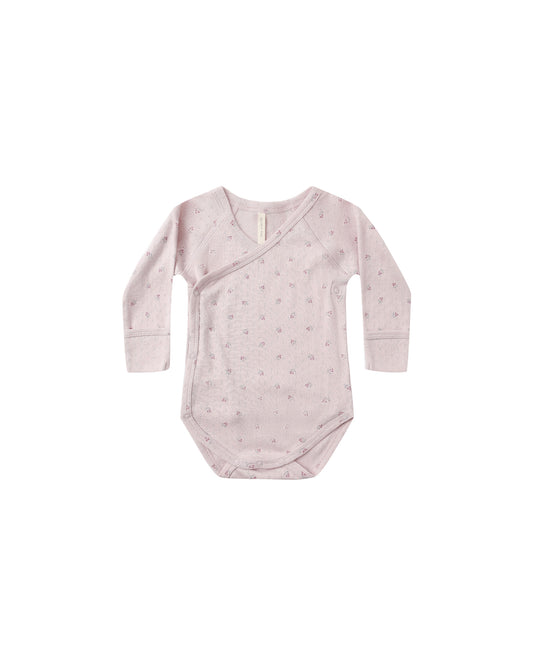 Side Snap Bodysuit || Lilac Ditsy