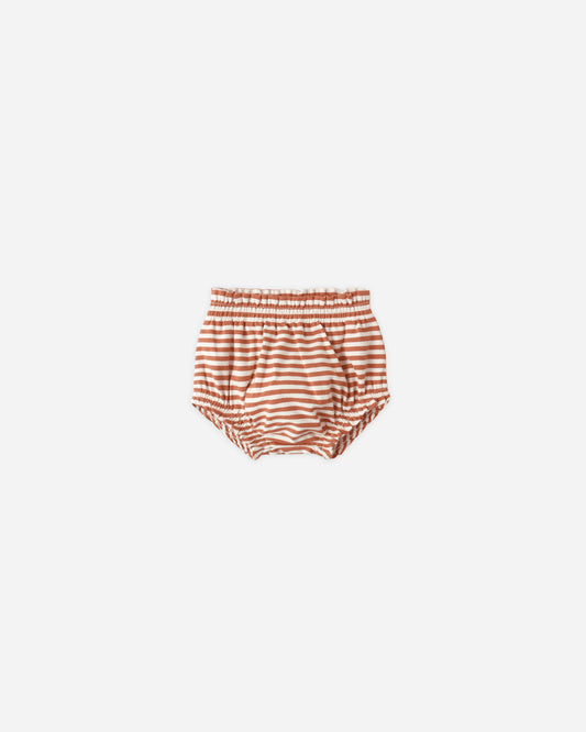 Gathered Bloomer || Poppy Stripe