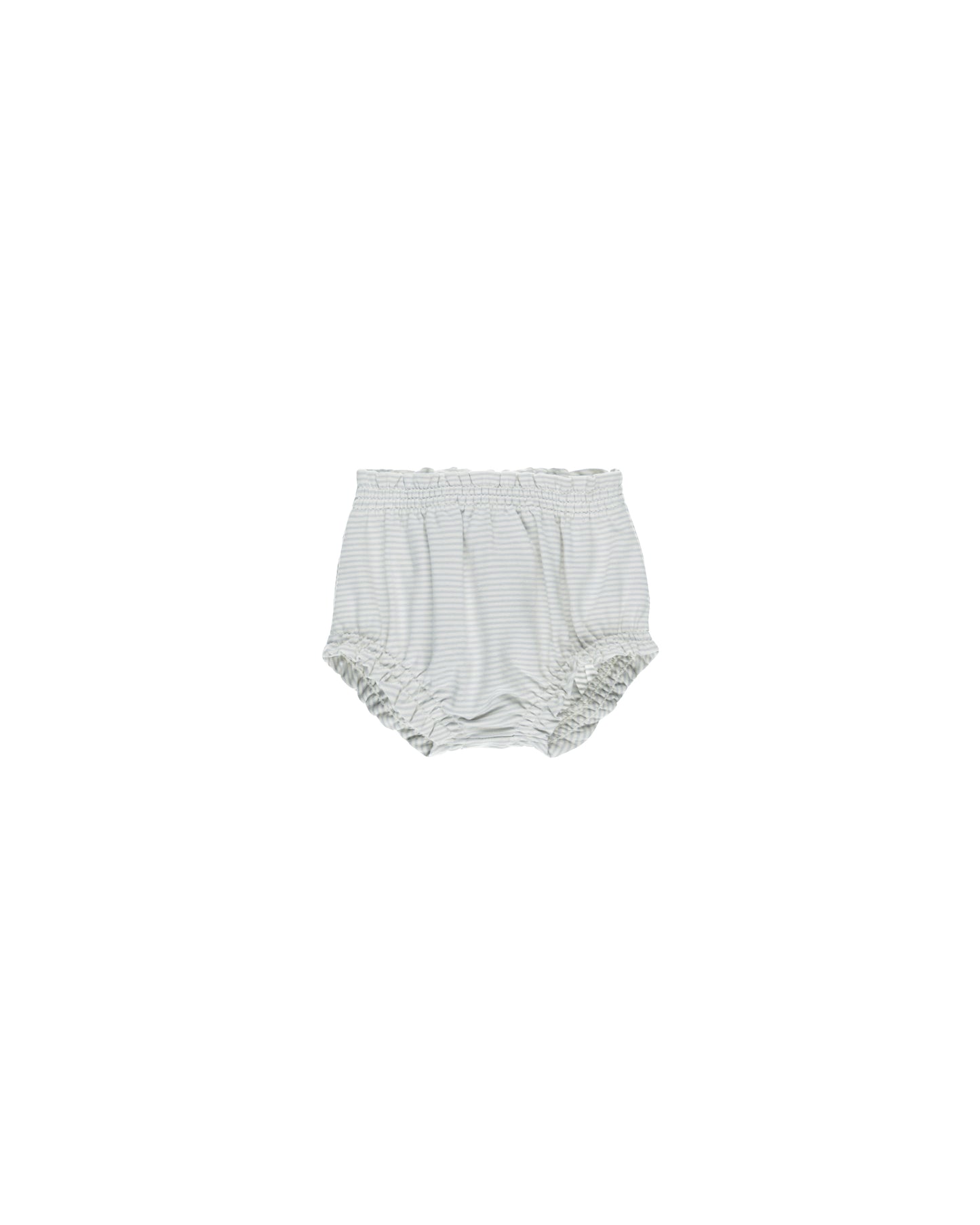 Gathered Bloomer || Sky Micro Stripe