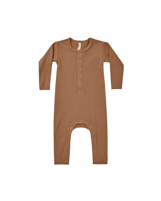 Ribbed Baby Jumpsuit | Cinnamon