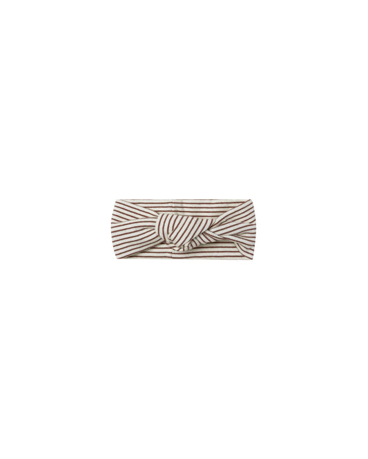 Knotted Headband | Plum Stripe
