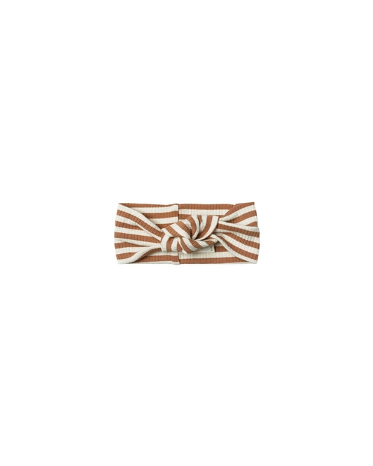 Knotted Headband | Cinnamon Stripe