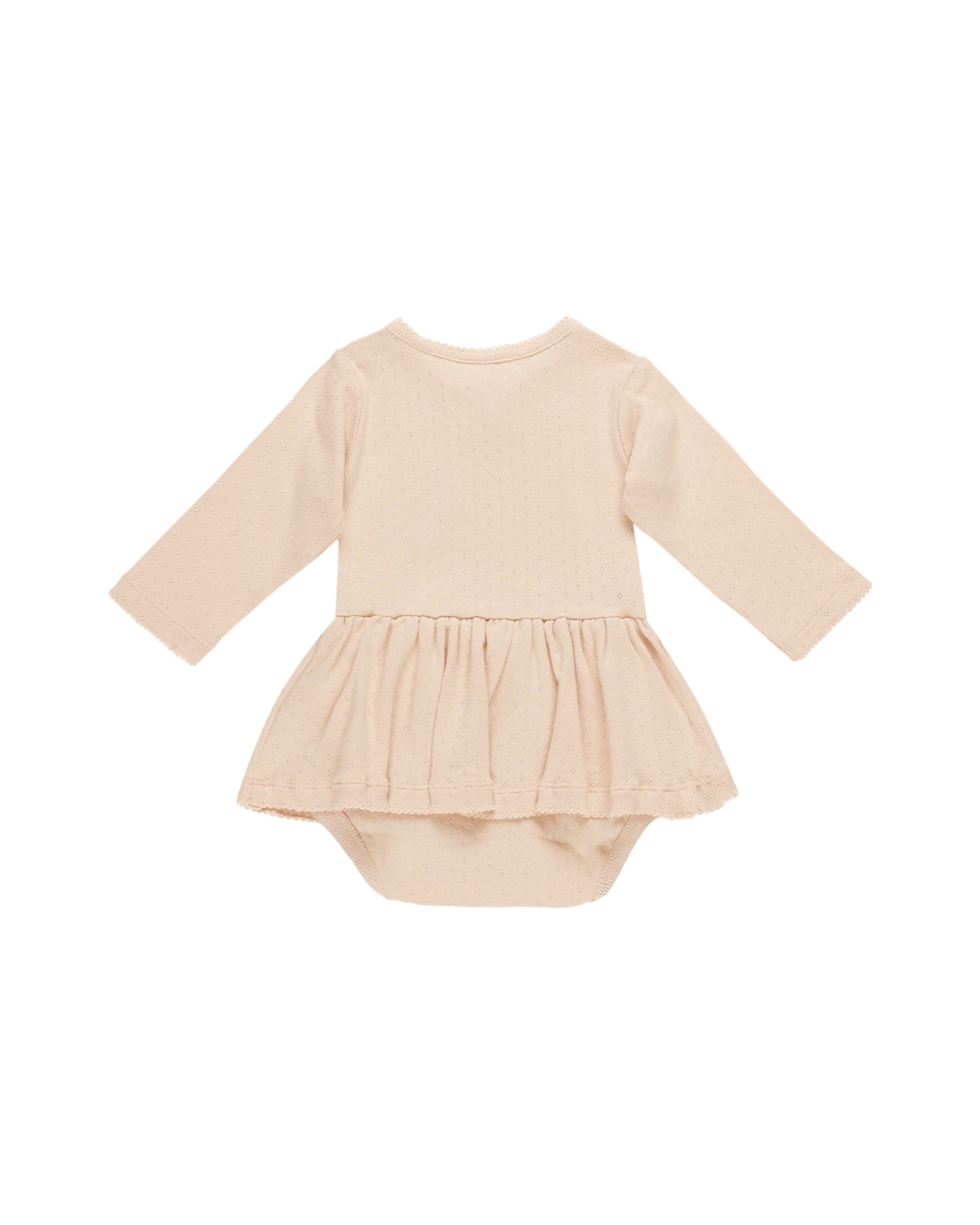 Pointelle Skirted Bodysuit | Shell