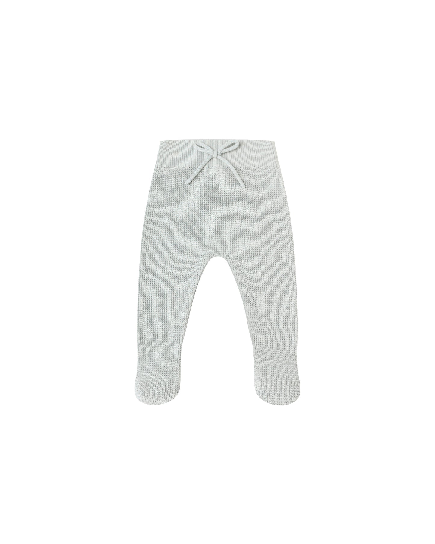 Footed Knit Pant || Ice Blue