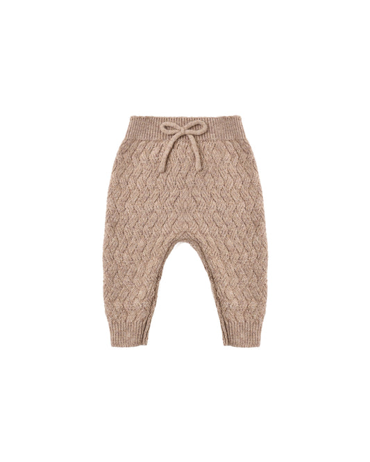Knit Pant || Heathered Almond