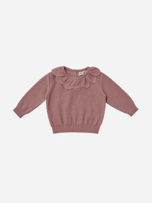 Petal Knit Sweater | Fig