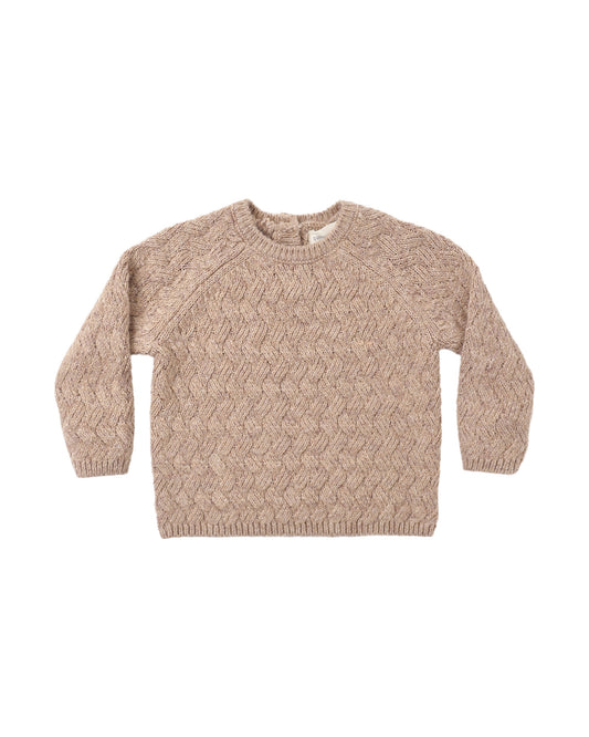 Knit Sweater || Heathered Almond