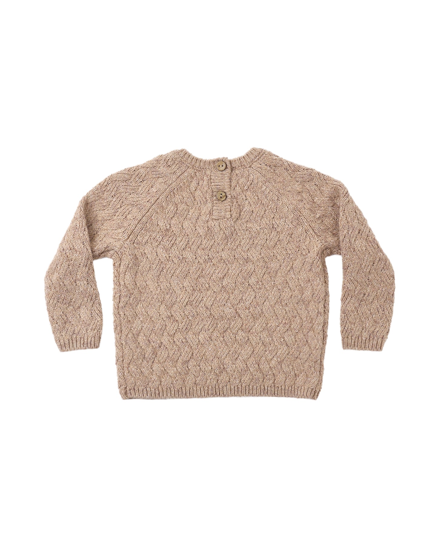 Knit Sweater || Heathered Almond