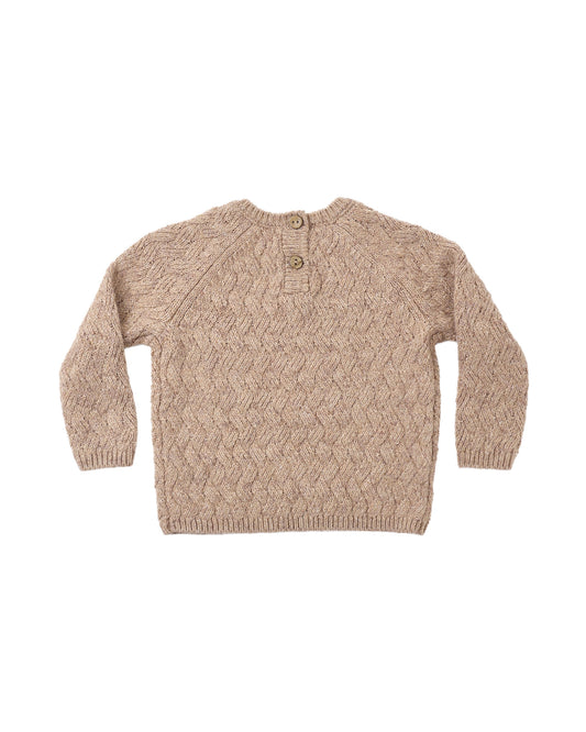 Knit Sweater || Heathered Almond