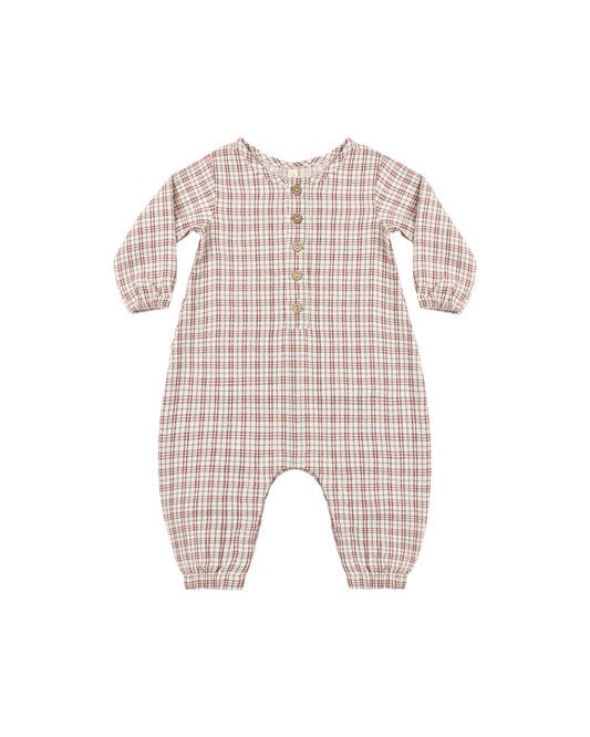 Woven Jumpsuit | Christmas Plaid