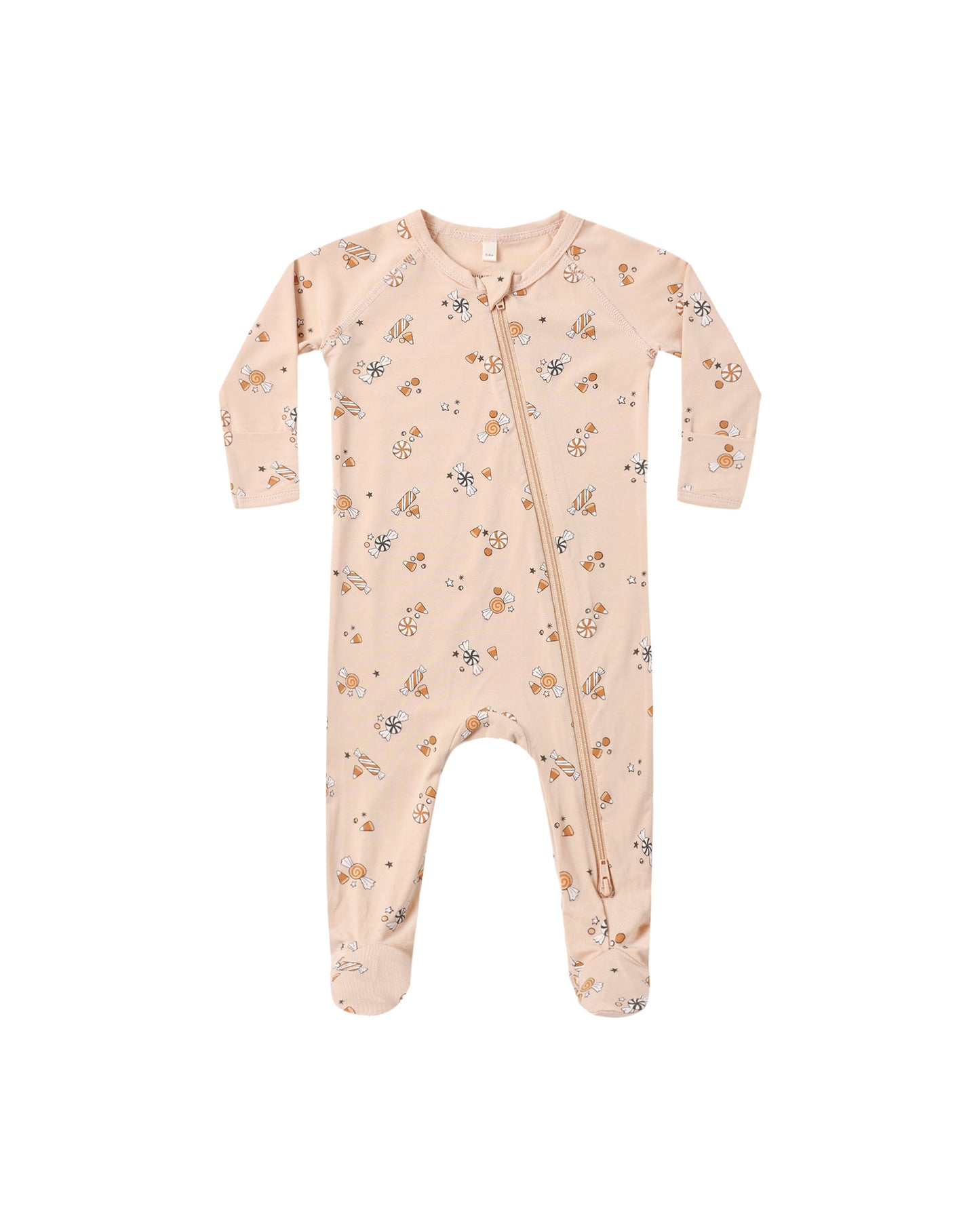 Bamboo Zip Footie Sleeper || Candy