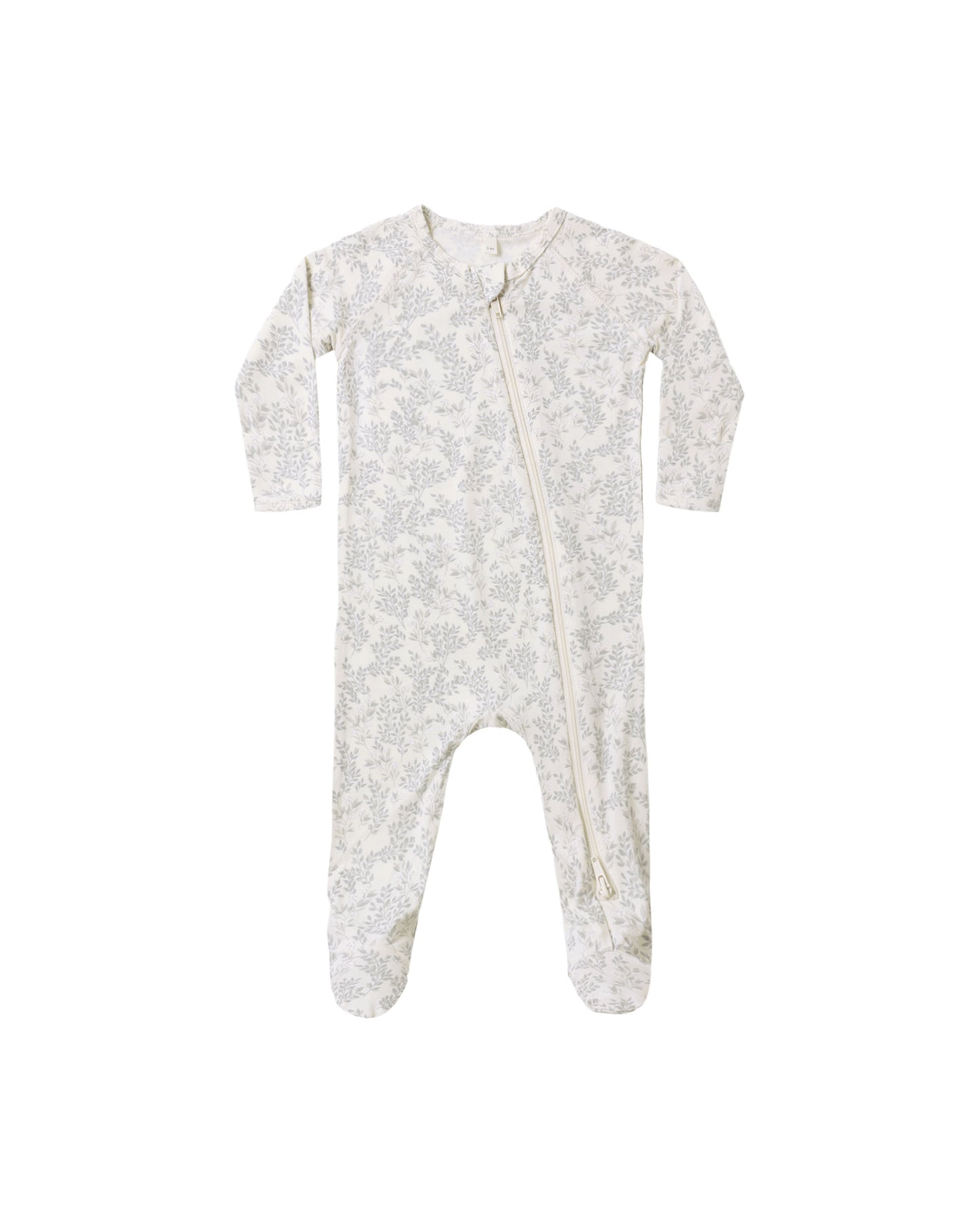 Bamboo Zip Footie Sleeper || Cloud Floral