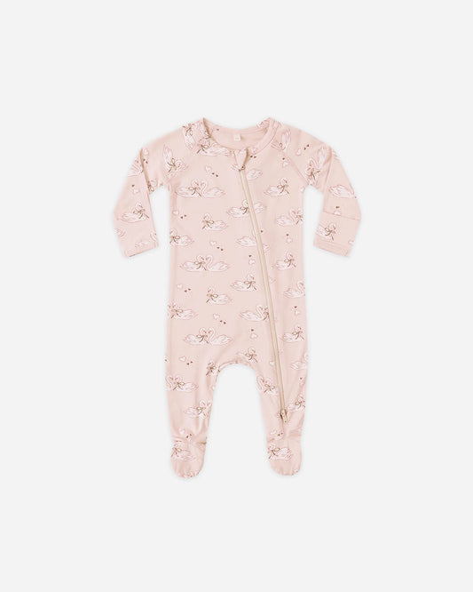 Bamboo Zip Footie || Swans