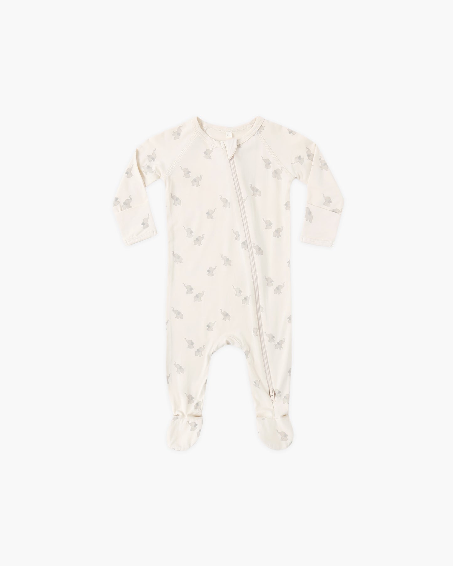 Bamboo Zip Footie || Elephants