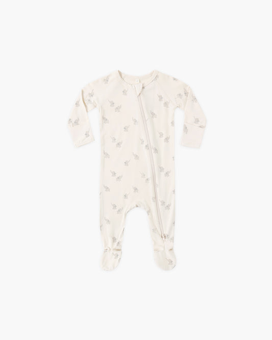 Bamboo Zip Footie || Elephants
