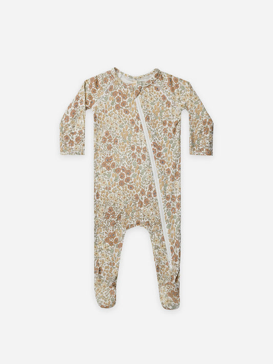 Bamboo Zip Footie Sleeper | Wild Flowers