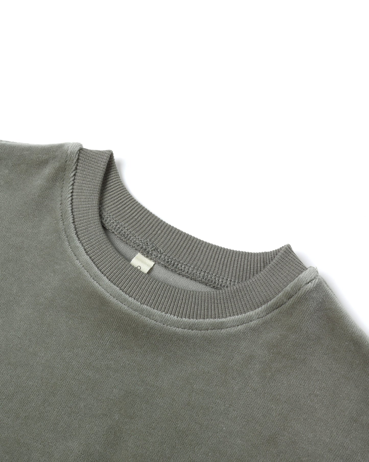 Velour Relaxed Sweatshirt || Forest