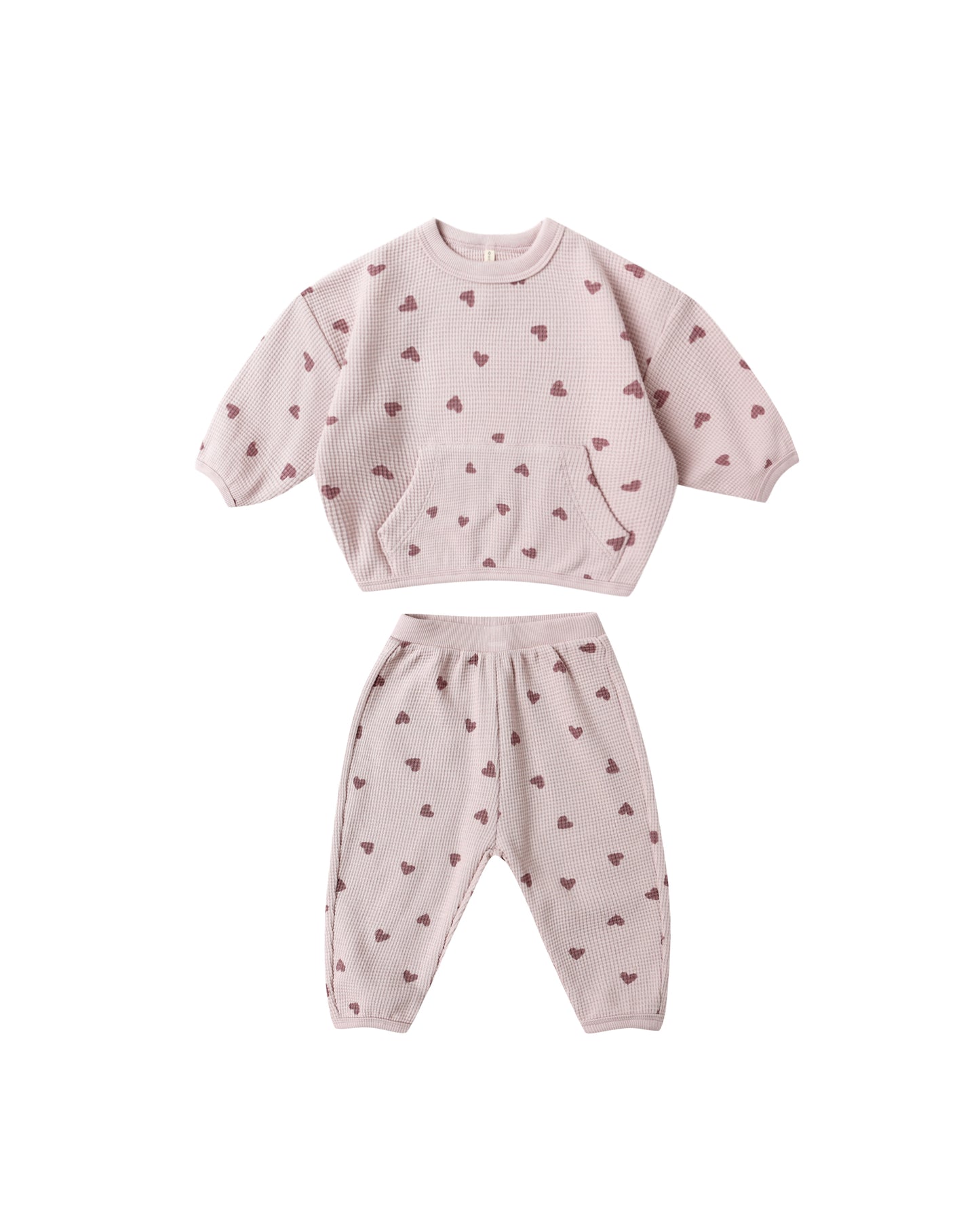 Waffle Slouch Set || Hearts
