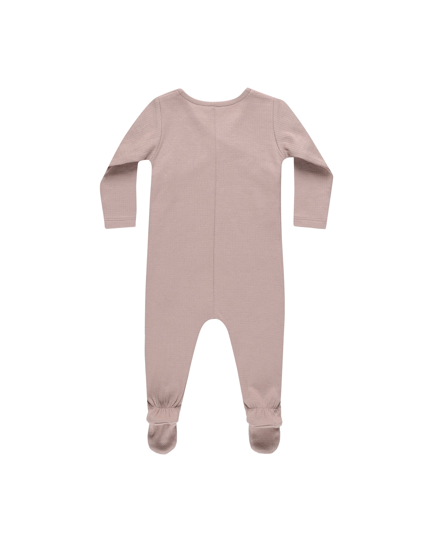 Pointelle Wrap Footie | Mauve
