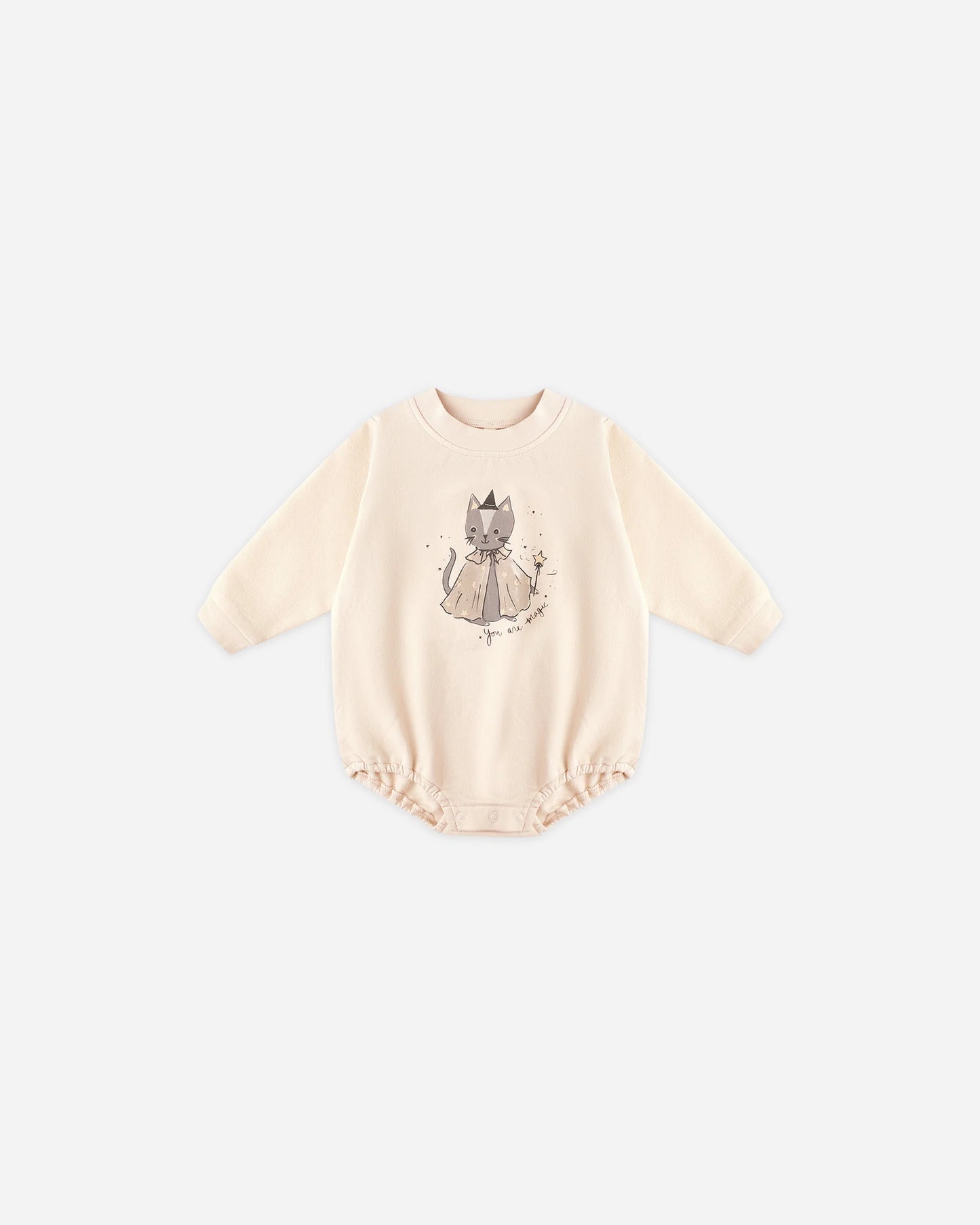 Crewneck Bubble Romper || Magic Cat