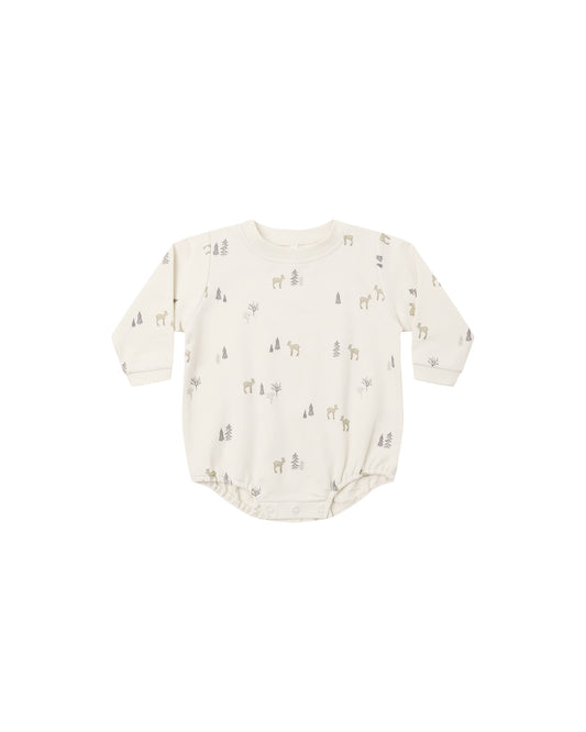 Crewneck Bubble Romper || Deer