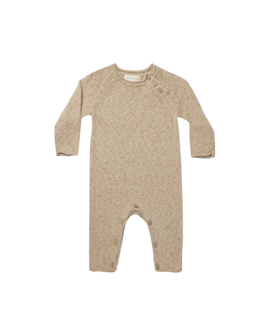 Speckled Knit Jumpsuit | Latte