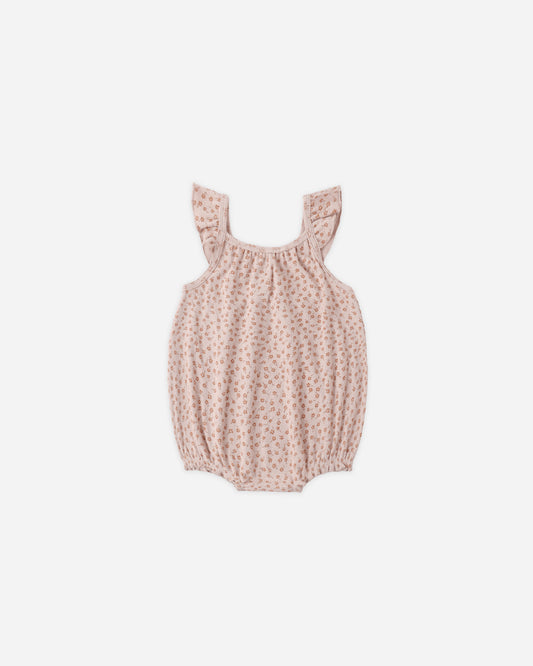 Ribbed Ruffle Romper || Posy