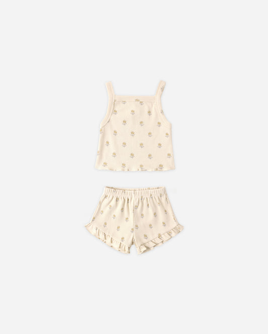Evie Tank + Shortie Set || Buttercup