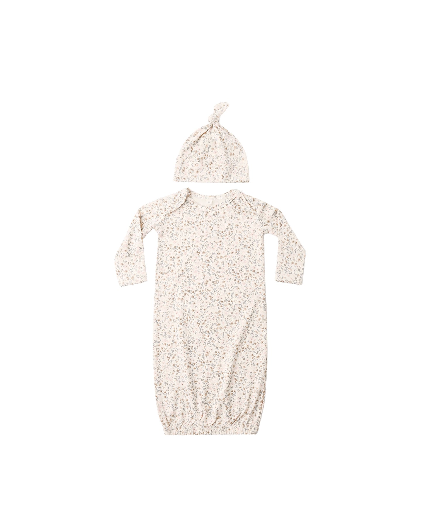 Bamboo Baby Gown + Hat Set || Bloom