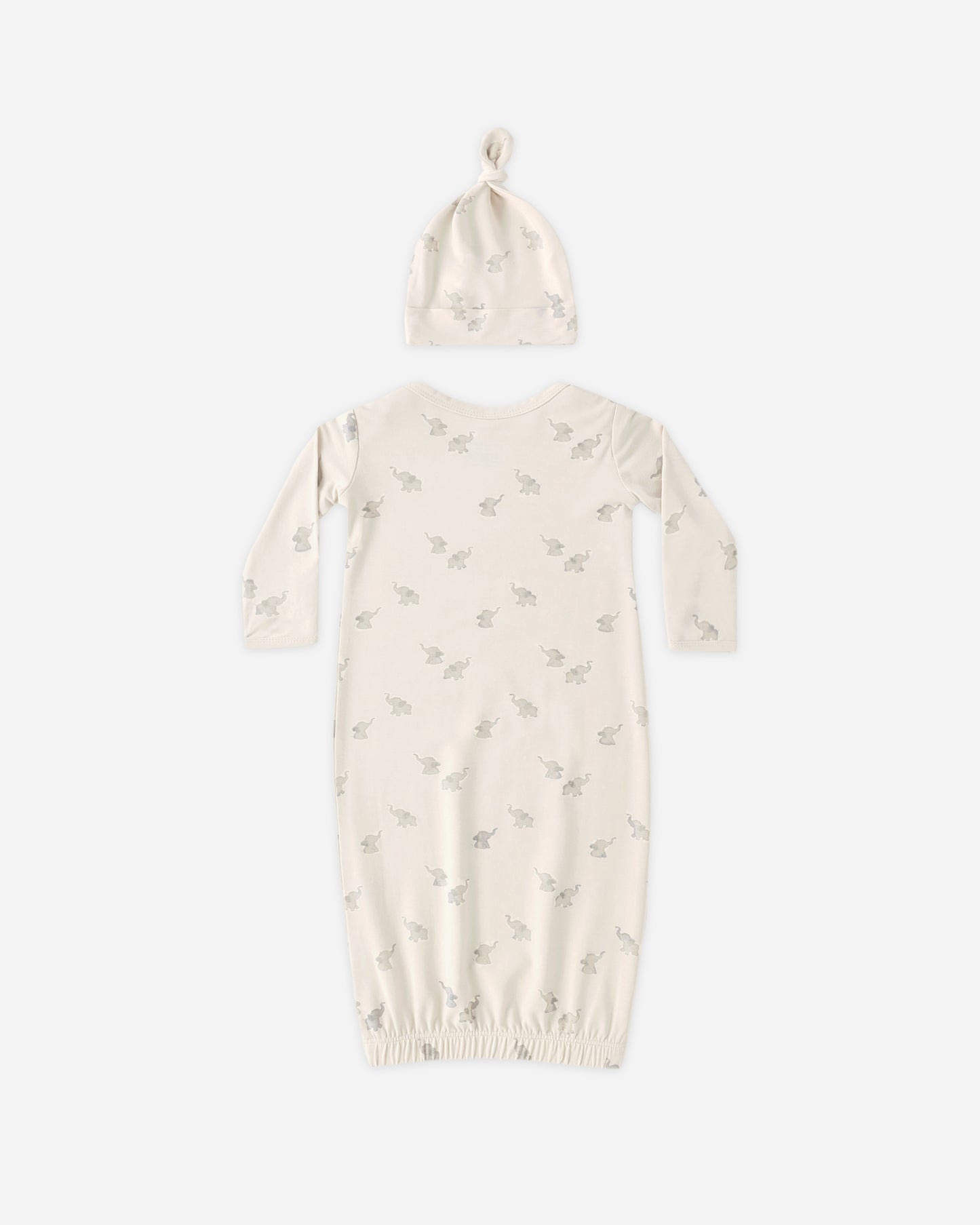 Bamboo Baby Gown + Hat Set || Elephants – ROBIN•riley