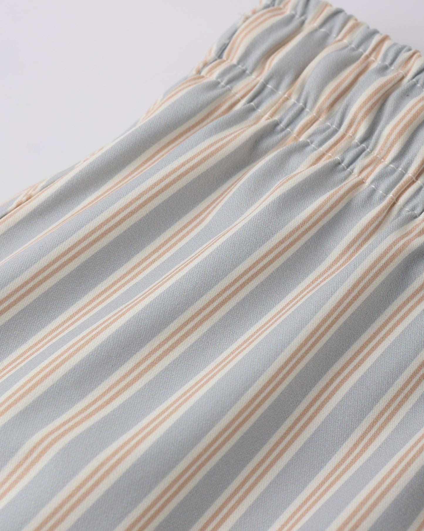 Boys Swim Short || Blue + Butterscotch Stripe