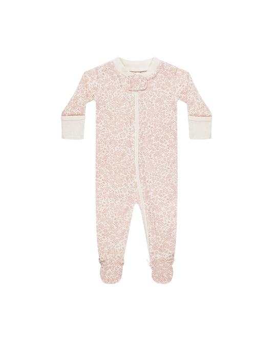 Footed Sleeper || Pink Blossom