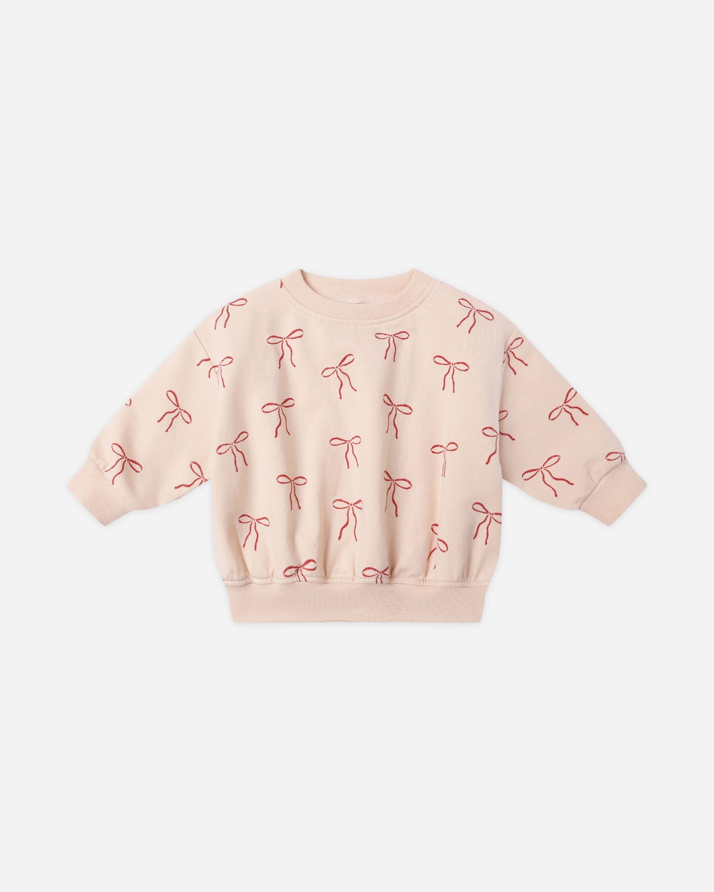 Relaxed Fleece Sweatshirt || Red Bows