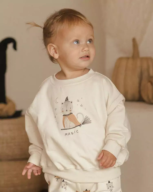 Relaxed Fleece Sweatshirt || Magic Cat
