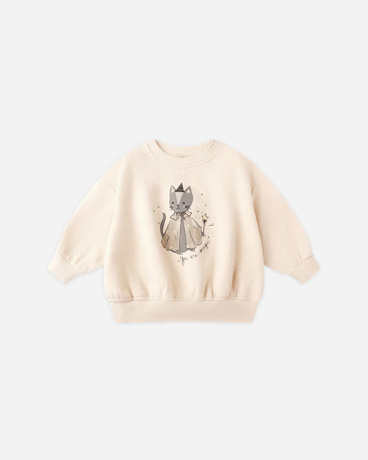 Relaxed Fleece Sweatshirt || Magic Cat