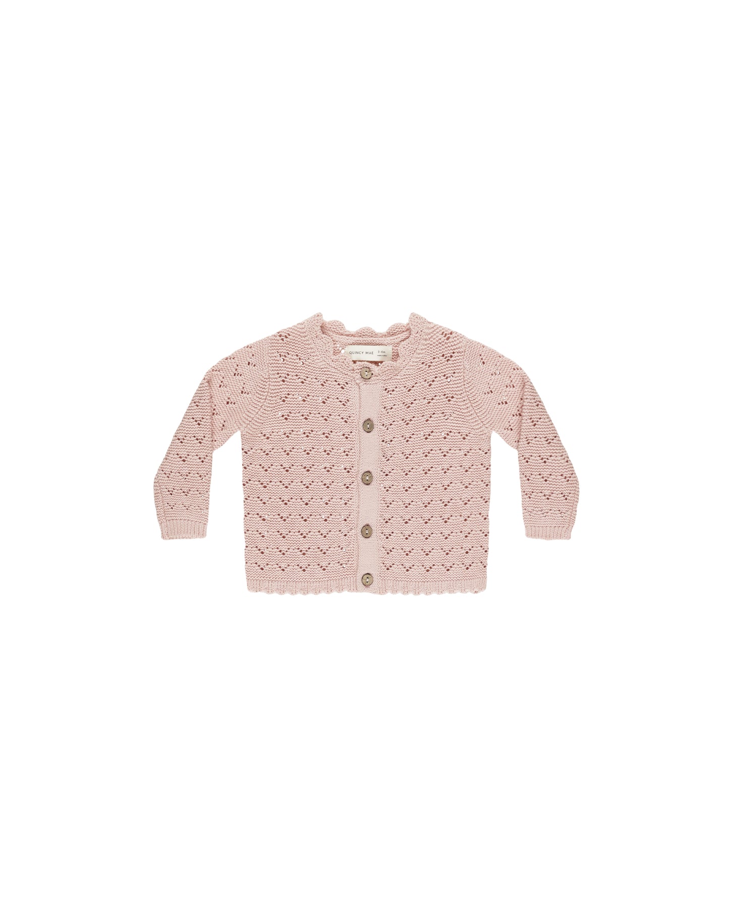 Scalloped Cardigan || Bubblegum