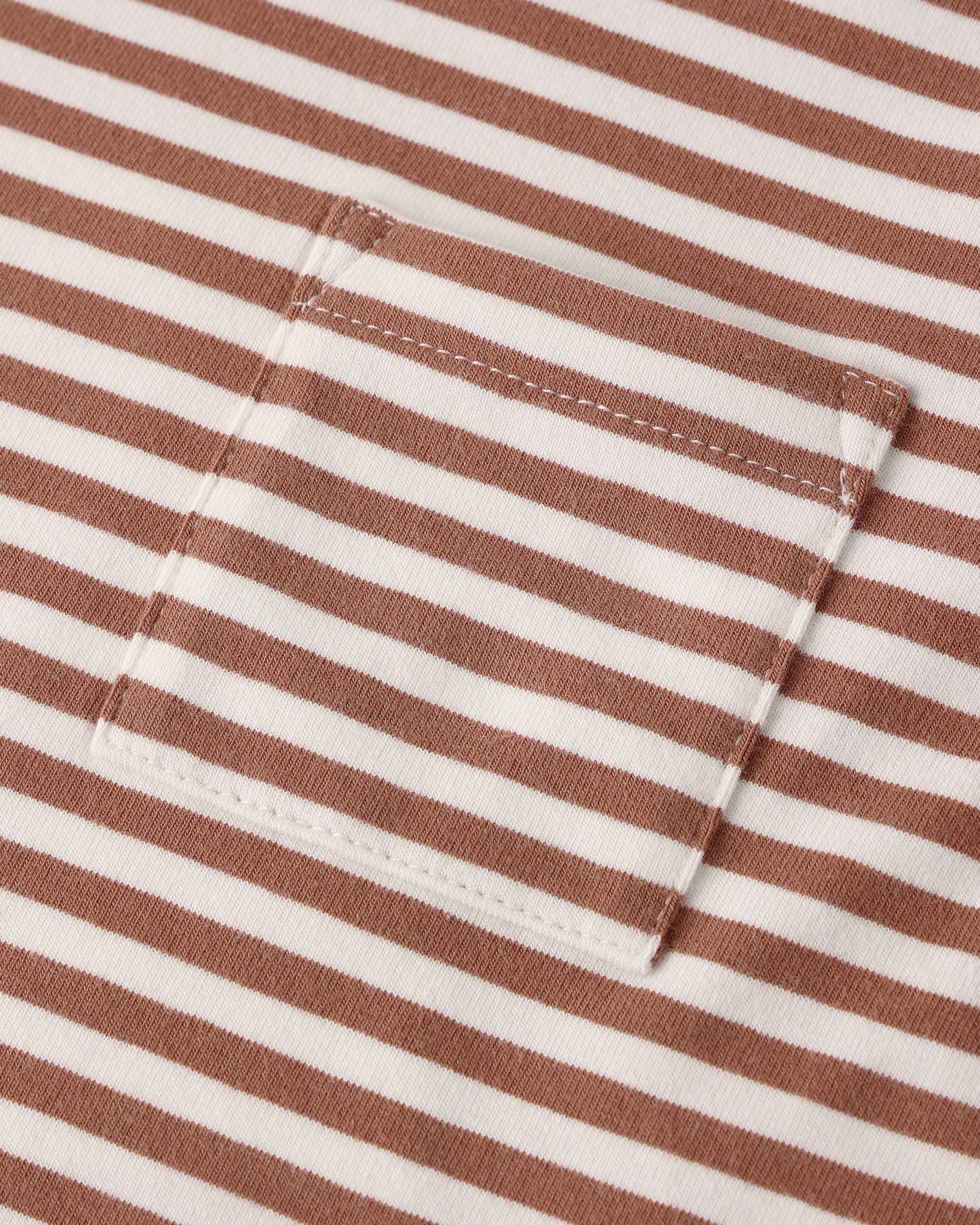 Boxy Pocket Tee + Short Set || Poppy Stripe