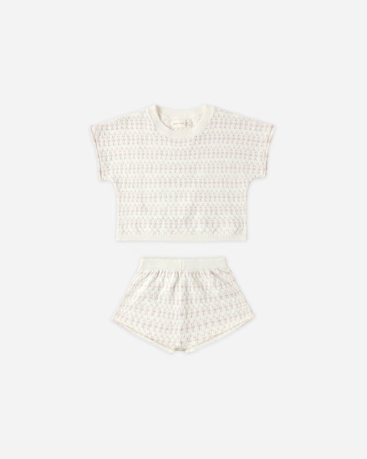 Relaxed Summer Knit Set || Ivory