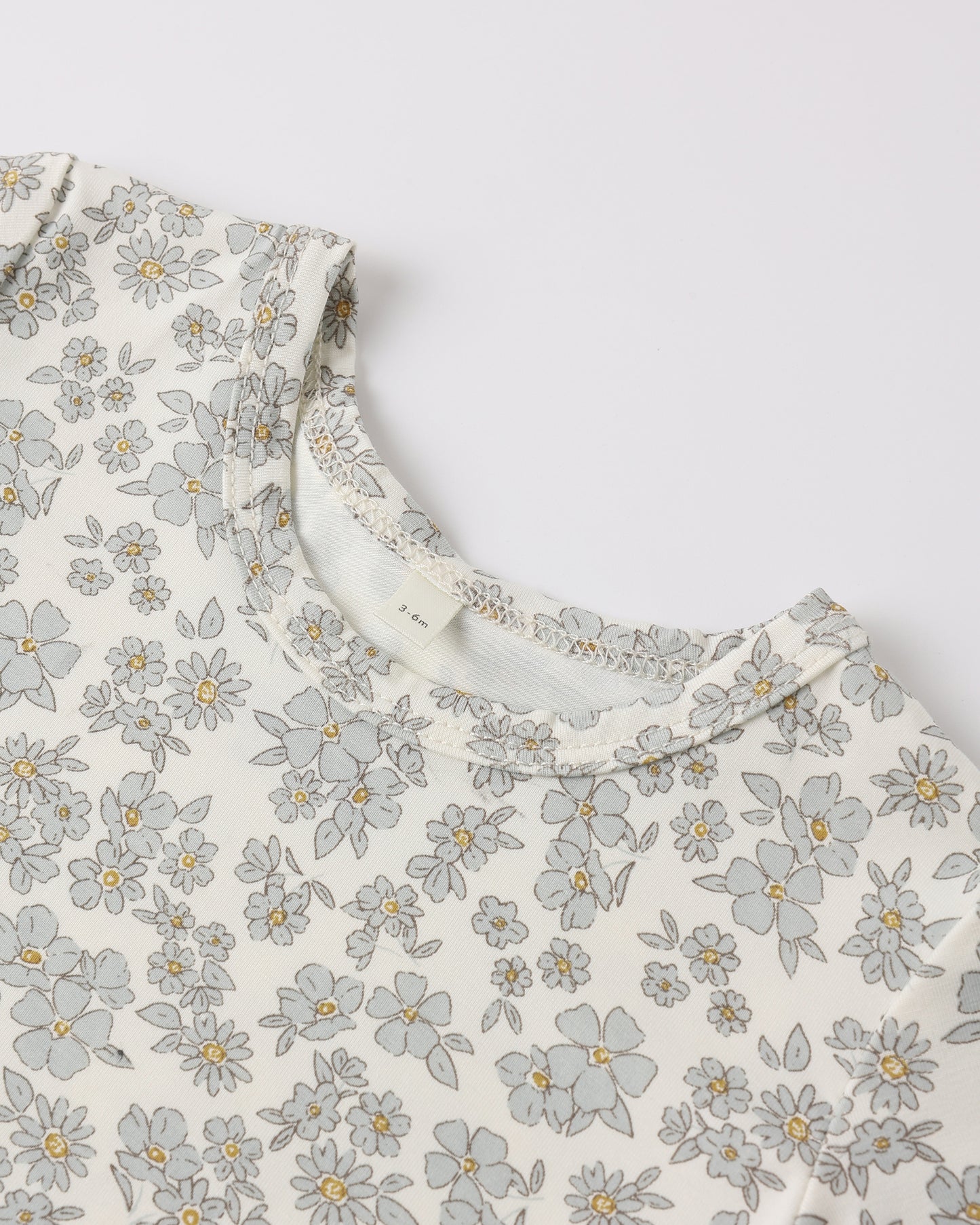 Bamboo Short Sleeve Pajama Set || Blue Floral